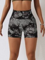 Tie Dye High Waisted Scrunch Bum Booty Shorts - For Yoga & Beyond!