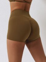 Turn Heads with these Flattering, Form-Fitting, Seamless High-Waisted Sexy Scrunch Bum Shorts!
