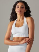 Unleash Your Inner Athlete: Sexy, Breathable Backless Halter Sports Bra for Maximum Comfort