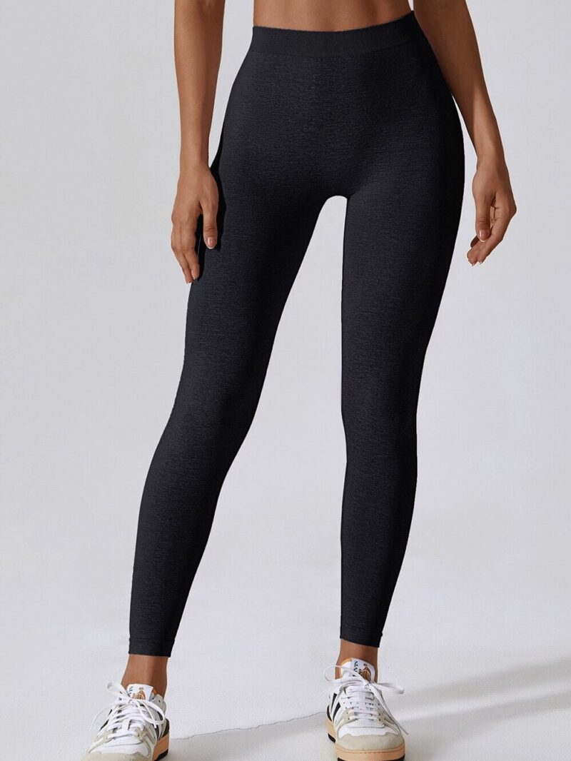 V-Necked Seamless Scrunch Booty Leggings - Hot Sexy Workout Tights for Women - Slimming Contour Design - High Waisted Yoga Pants - Booty Enhancing Gym Leggings - Butt