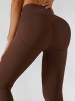 Womens Comfy Compression Tummy-Flattening Zippered Athletic Leggings - Slim Your Waist & Get a Sleek Look!