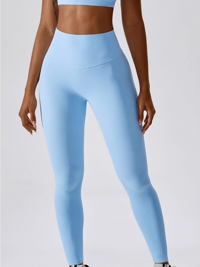 Womens Ribbed, Lightweight, High-Waisted, Scrunch Butt, Booty-Lifting Leggings - Slim and Flaunt Your Curves!