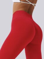 Womens Ultra-Stretchy High-Rise Scrunch Booty-Enhancing Leggings - Slimming & Contouring Workout Pants