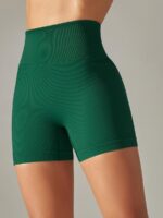 Flaunt Your Curves in These Sexy Ribbed High-Waisted Scrunch Booty Shorts