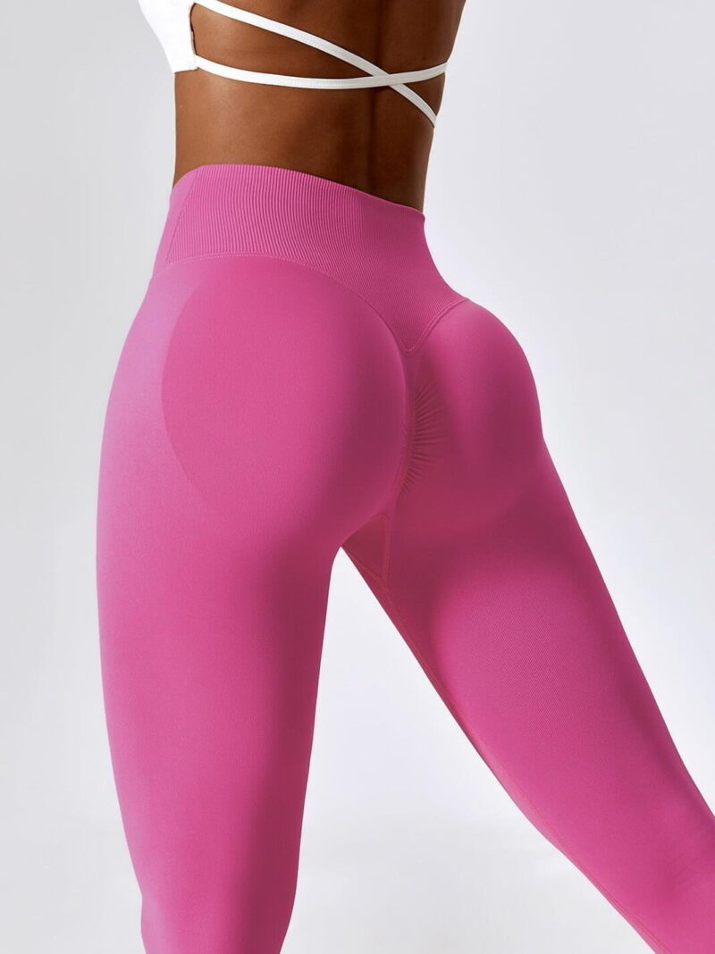 Flaunt Your Curves with High-Waisted Contour Smile Scrunch Butt Leggings V2 - Show Off Your Assets!