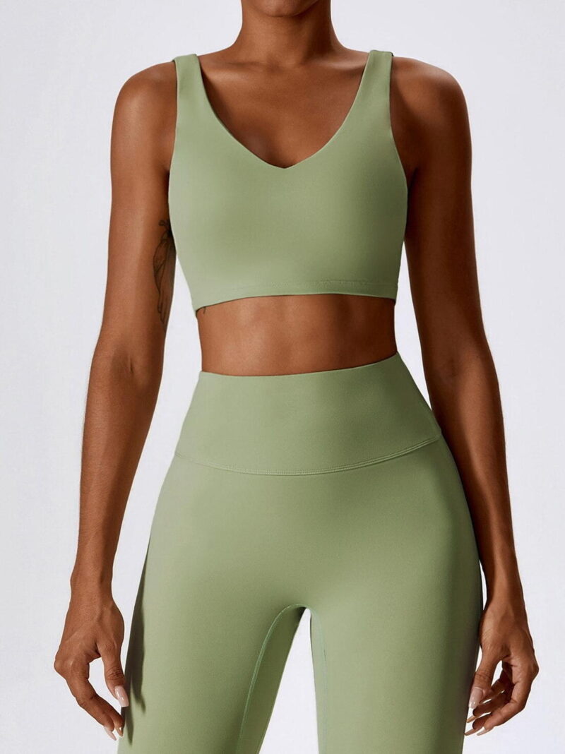 Flirty, Push-Up Sports Bra with Backless Design for an Alluring, Flattering Fit
