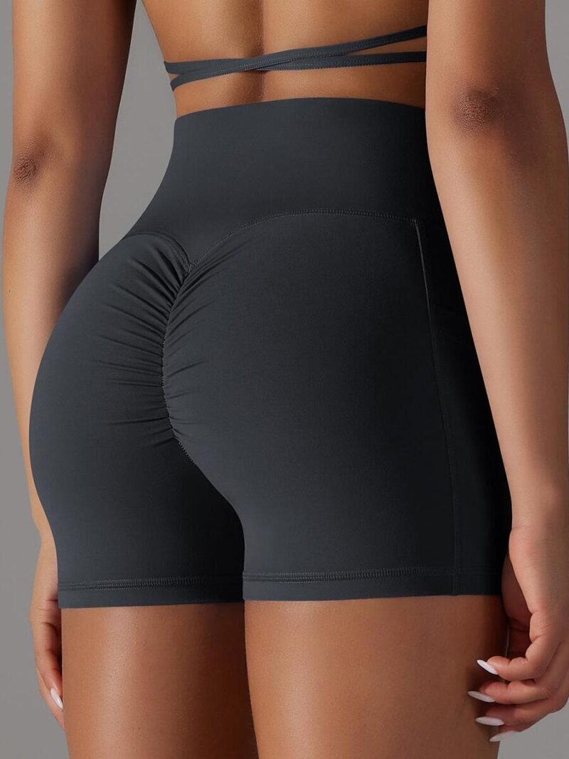 Hot Summer Ready: High-Waisted Scrunch Butt Shorts with Pockets - Lift & Flaunt Your Booty!