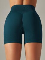 Luxuriously Soft Ribbed High-Waisted Scrunch Butt Shorts - Enhance Your Curves & Show Off Your Booty!