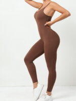 Seamless Padded Butt-Lifting Scrunch Backless Onesie - Comfy & Trendy