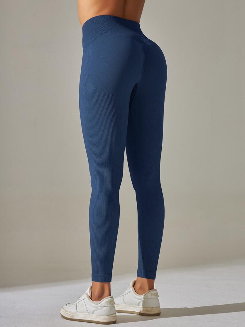 Sexy Ribbed High-Waisted Scrunch Butt Leggings - Enhance Your Booty!