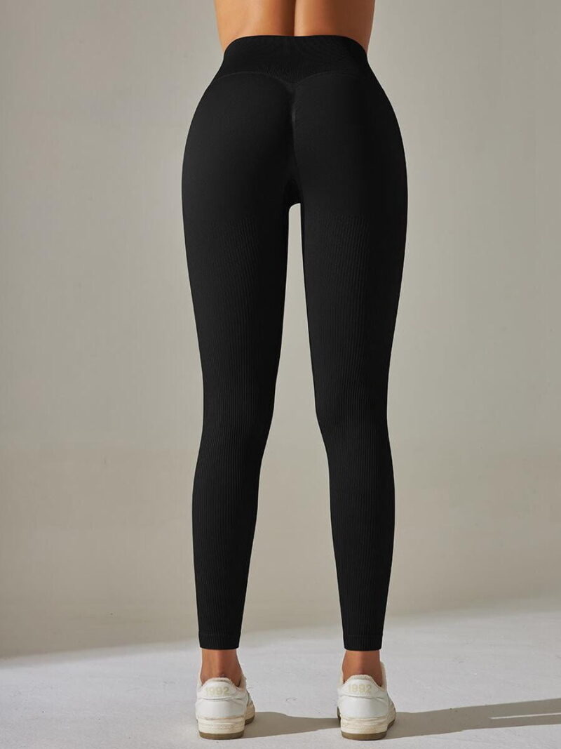 Sexy Ribbed High-Waisted Scrunch Butt Leggings for Women - Show Off Your Curves!