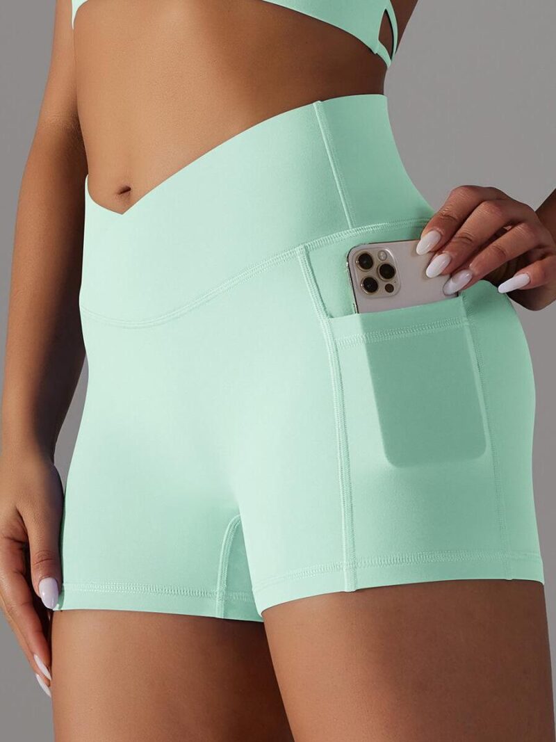 Summer High-Rise Scrunch Butt Shorts with Pockets - Flaunt Your Assets!