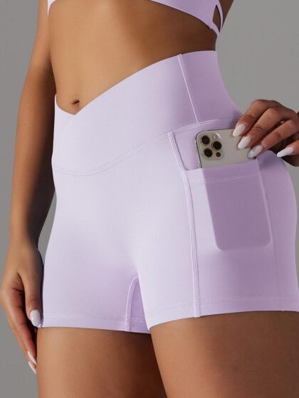 Summery Pocketed High-Rise Scrunch Butt Shorts - Enhance Your Curves and Feel Sexy in the Heat!