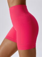 Vivacious V2 High-Waisted Breathable Pockets Scrunch-Butt Shorts - For a Flattering and Comfortable Fit!