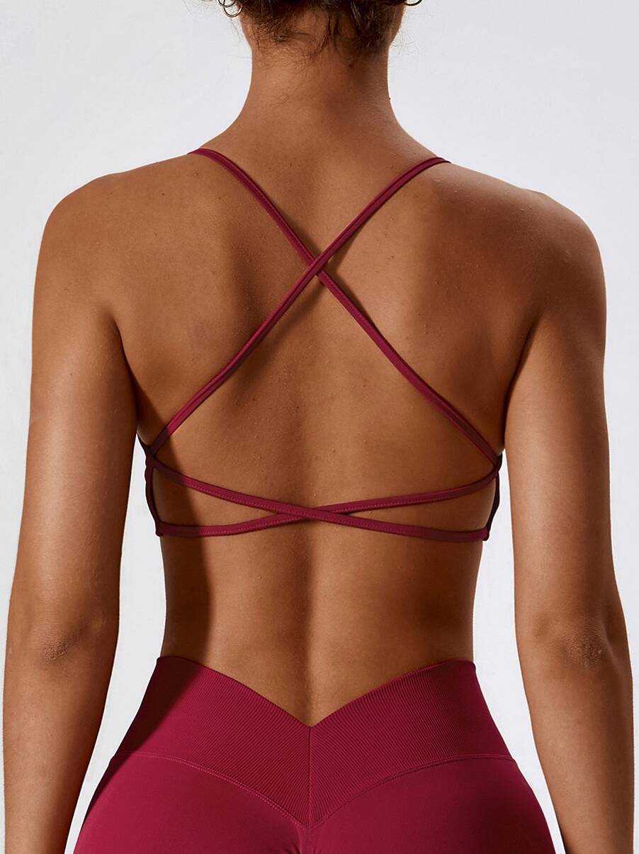 Cross Back Cross Back Sports Bra For Women Ideal For Running, Fitness,  Yoga, And Gym Workouts From Luyogasports, $19.79
