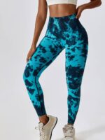 Dazzling Tie Dye High-Rise Scrunch Butt Booty Leggings - Sexy, Stretchy, and Stylish!