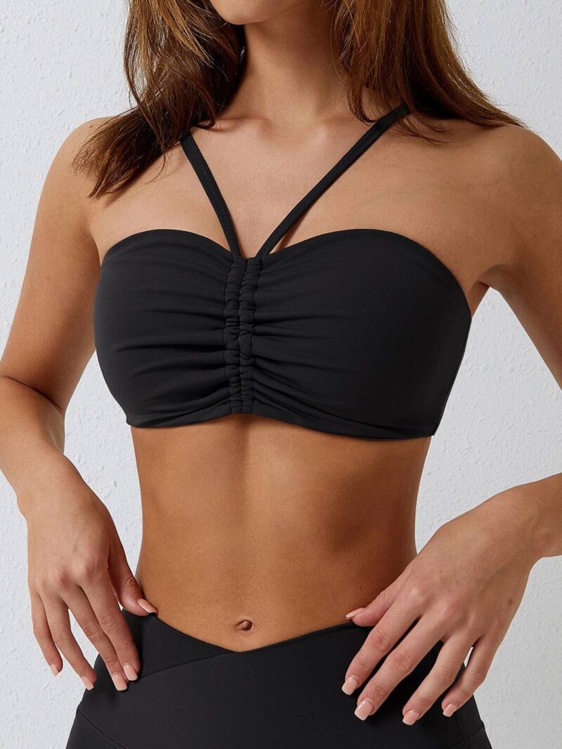 Dynamic Adjustable Spaghetti Strap Push-Up Sports Bra - Perfect for Your Workout!