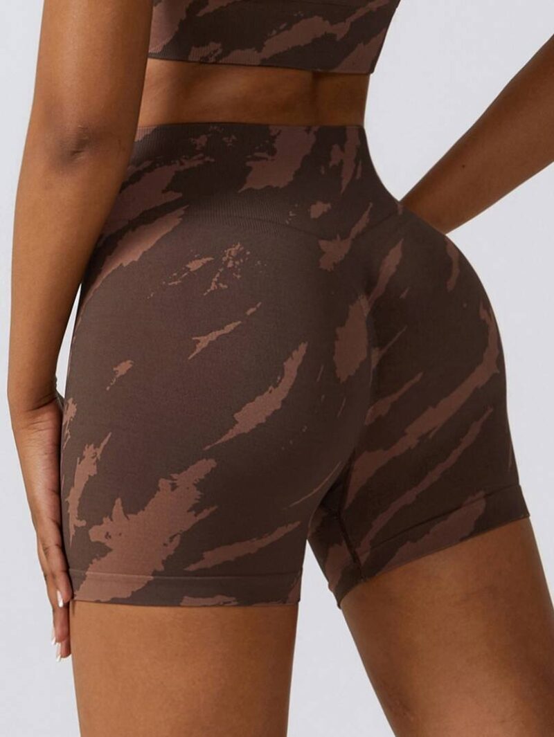 Fashionistas Dream! High-Waisted Tie-Dye Yoga Shorts with a Scrunch Butt for the Perfect Fit