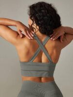 Flattering Cross-Back High-Impact Sports Bra: Look and Feel Sexy During Your Workout!