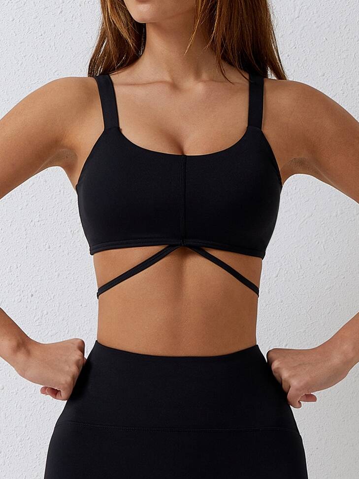 Flawless Fit Push-Up Sports Bra with Sexy, Sultry Straps - For Maximum Comfort and Support During Your Workouts