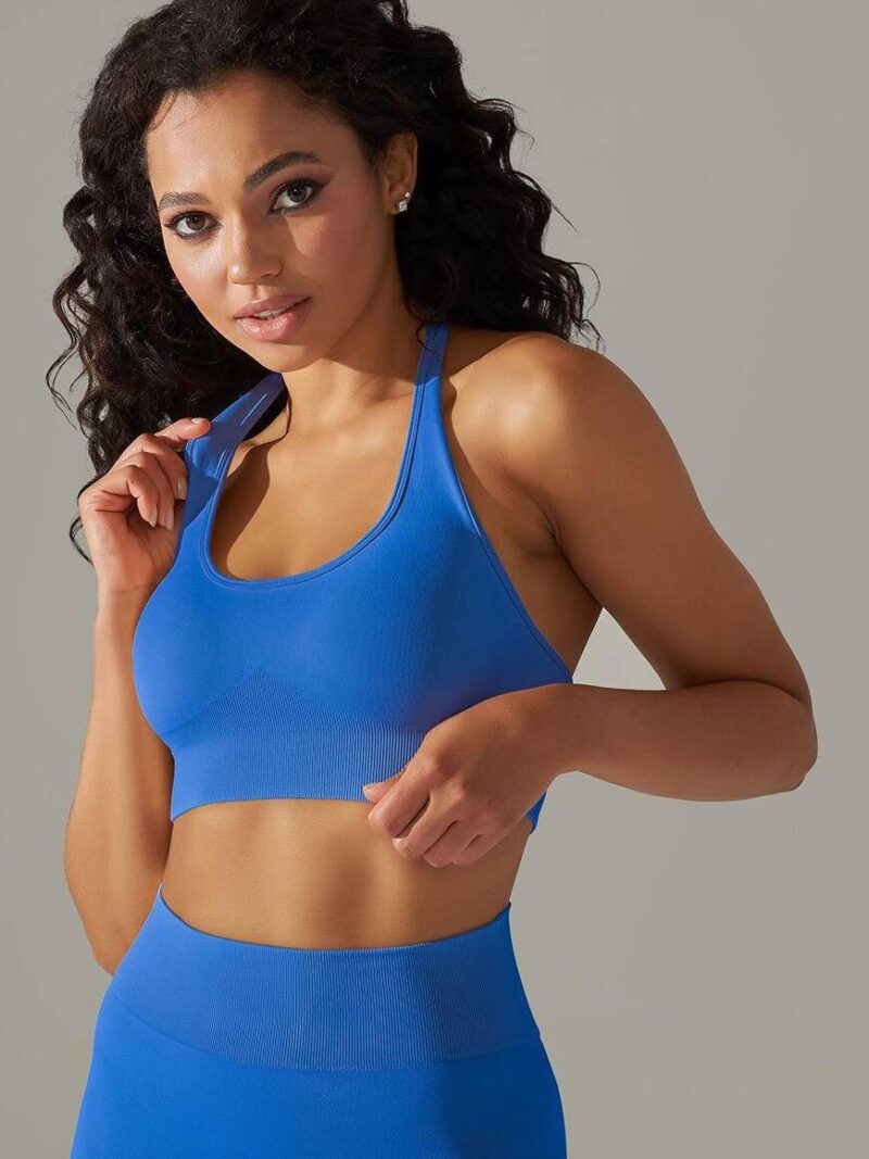 High-Impact Halterneck Push-Up Sports Bra - For Maximum Support & Comfort During Workouts