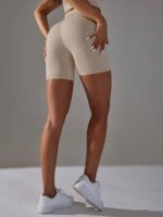 Hot Womens High-Waisted Compression Yoga Booty Shorts for a Slim Fit Look