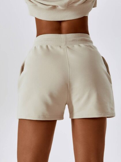 Ladies Flowy Fall Athletic Drawstring Shorts - Perfect for Working Out or Lounging in Style!