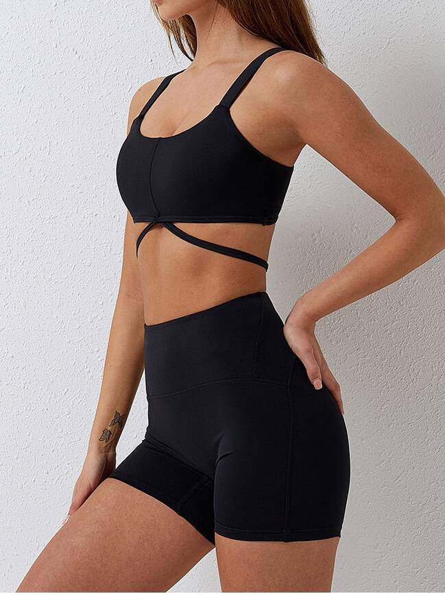 Look & Feel Fabulous in this Perfectly Fitting Push-Up Sports Bra with Sexy Straps!
