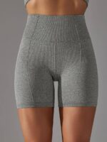 Luxurious High-Rise Compression Womens Yoga Shorts - Stretchy & Stylish Activewear