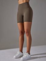 Luxurious High-Rise Compression Womens Yoga Shorts