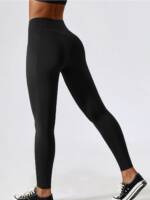 Luxurious High-Rise Yoga Leggings with Dual Side Pockets