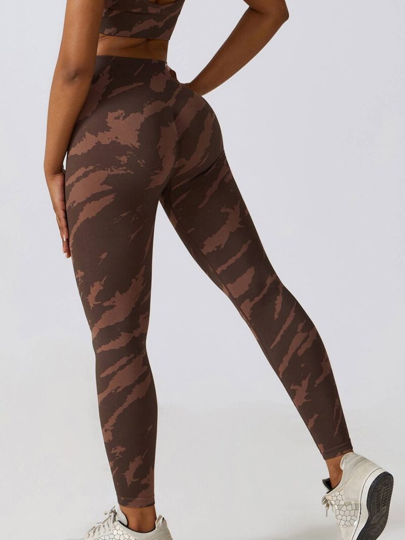Luxurious High-Waisted Tie-Dye Scrunch Butt Yoga Pants - Soft, Stretchy & Sensual for the Perfect Fit