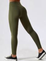 Luxurious High-Waisted Yoga Pants with 2 Roomy Side Pockets - Stretchy, Comfortable, and Stylish!