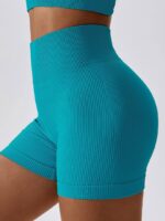 Luxuriously Soft Ribbed Scrunch Butt Yoga Shorts - Stretchy & Supportive for All Your Yoga Moves & Beyond!