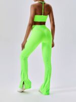 Ravishing Ribbed High-Waisted Flared Leggings - Show off Your Curves!