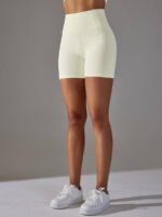 Sculpt Your Silhouette with Womens High-Waisted Compression Yoga Shorts - Look and Feel Fabulous!
