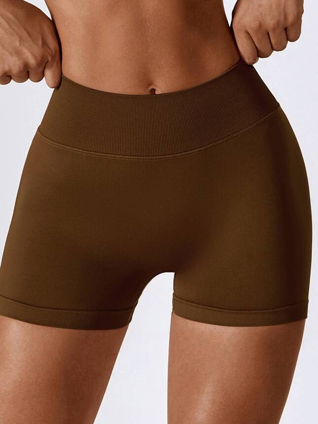Sculpting V-Waist Booty-Lifting Scrunch Butt Shorts - Perfect for Gym and Home Workouts