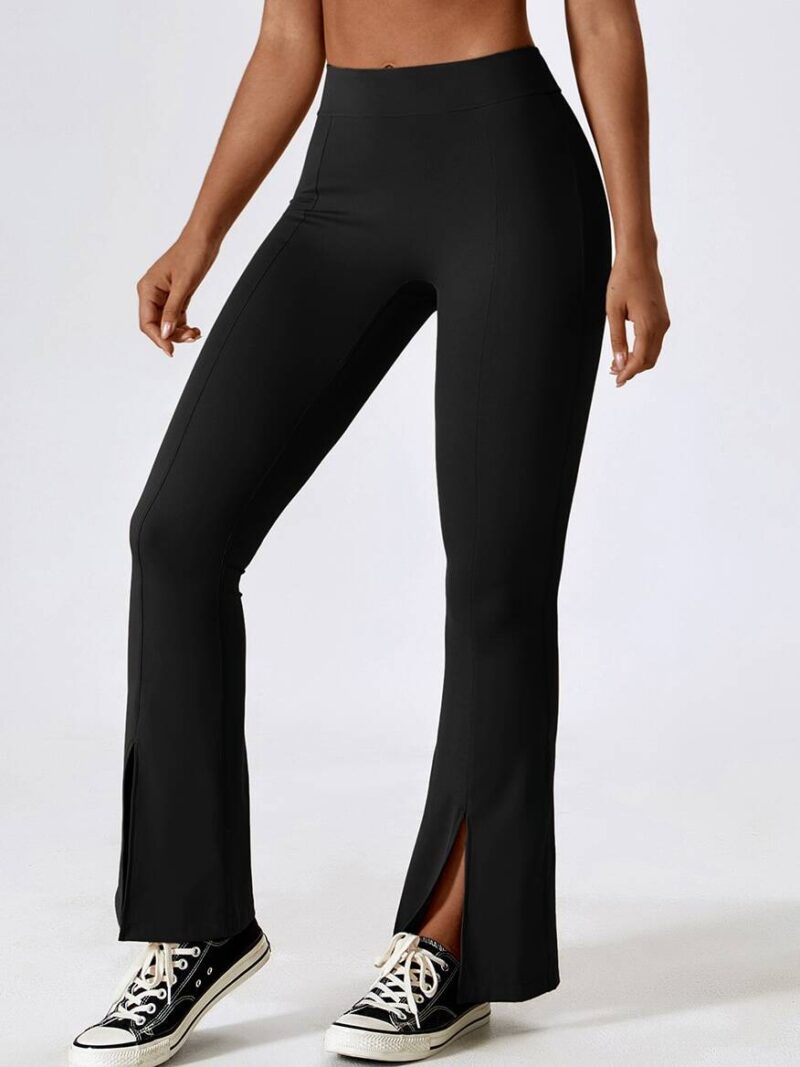 Seductive High-Waisted Flared Booty-Lifting Workout Leggings for Women