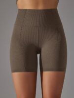 Sensual High-Rise Compression Womens Yoga Shorts - Smooth & Tight Fit for Maximum Comfort & Flexibility