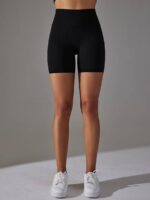 Sensual Womens High-Waisted Compression Yoga Shorts for Maximum Comfort and Support
