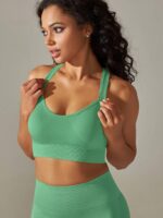 Sensuous Cross-Back Supportive High-Intensity Workout Bra - Feel Sexy & Confident While You Exercise!