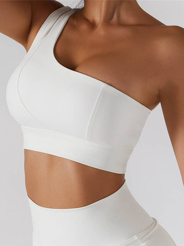 Sensuous One-Shoulder High Impact Supportive Sports Bra for Maximum Performance and Comfort