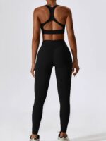Sexy High-Impact Square-Neck Workout Sports Bra for Intense Training Sessions
