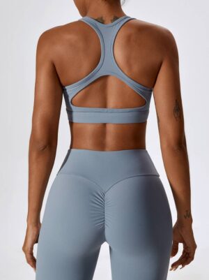 Sexy High-Intensity Square Neck Workout Bra - Perfect for Gym and Sports Activities