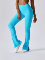 Sexy High-Rise Ribbed Flared Leggings - Hot Twist on Classic Style