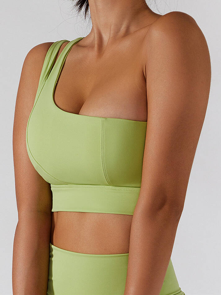 Sexy One-Shoulder High Impact Supportive Sports Bra for Women | Maximum Comfort and Freedom of Movement | Perfect for Yoga, Running, and CrossFit