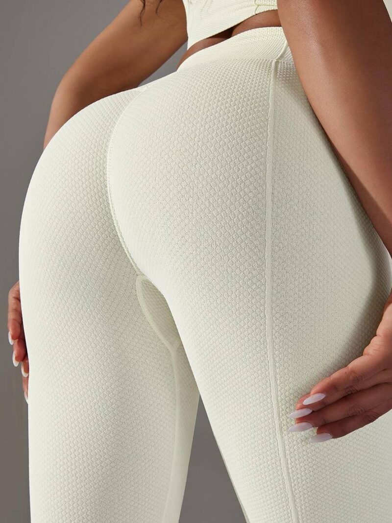 Shape-Enhancing Womens Yoga Leggings with High Waist Compression Support
