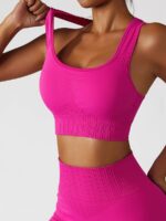 Shape Your Curves with Our High-Stretch, Padded Comfort: The Square Neck Sports Bra