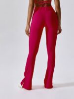 Shapely High-Waisted Ribbed Flare Bottom Leggings - Flaunt Your Curves!