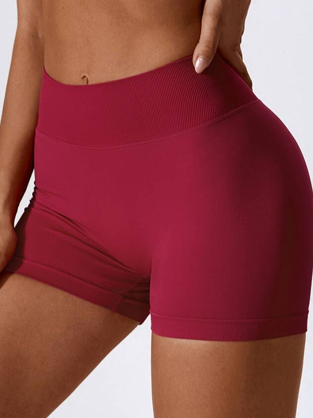 Shapely V-Waist Booty Enhancing Workout Shorts with Scrunch Butt Design for a Flattering Fit